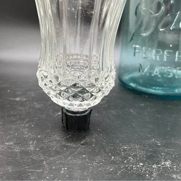 Vintage Decor Lot Aqua Ball Canning Jar ,leather Coin Purse/ mismatched sconces - Picture 4 of 16